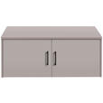 AUFSATZSCHRANK 106/43/54 cm   - Kaschmir/Schwarz, Basics, Holzwerkstoff/Metall (106/43/54cm) - Xora