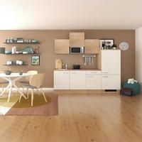 SPÜLENUNTERSCHRANK 100/85/57 cm  in Weiß, Sonoma Eiche  - Alufarben/Weiß, KONVENTIONELL, Holzwerkstoff/Kunststoff (100/85/57cm) - FlexWell