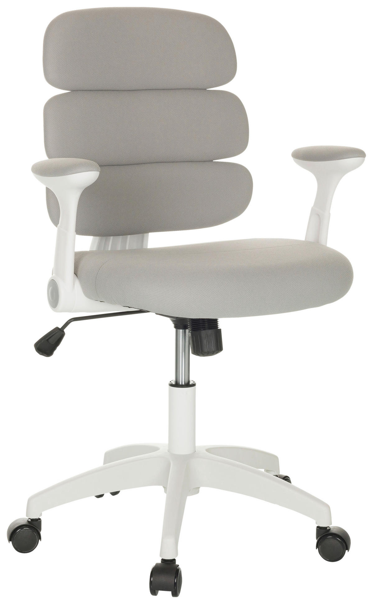 MLADINSKI VRTLJIVI STOL tekstil siva  - siva/bela, Basics, umetna masa/tekstil (62/86-97/62cm) - MID.YOU