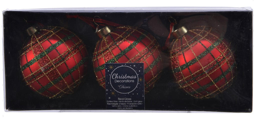 CHRISTBAUMKUGEL-SET 8 cm  - Basics (8cm) - X-Mas