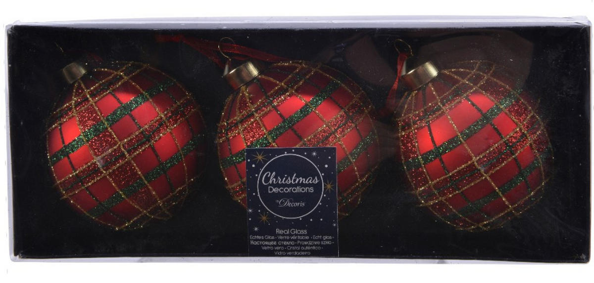 CHRISTBAUMKUGEL-SET 8 cm  - Basics (8cm)