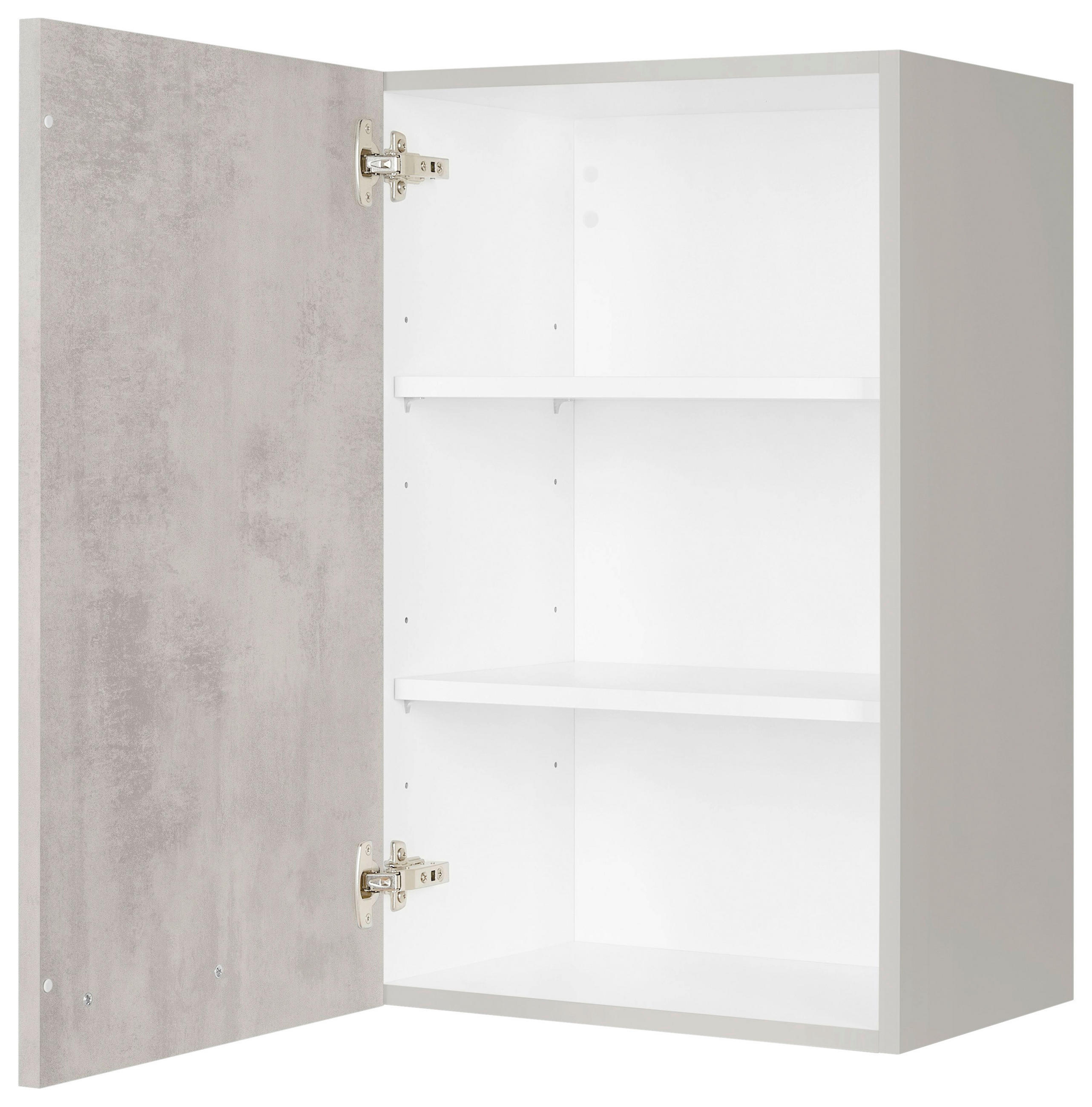 KÜCHENOBERSCHRANK 45/72/35 cm  in Hellgrau  - Edelstahlfarben/Hellgrau, MODERN, Holzwerkstoff (45/72/35cm) - Nobilia
