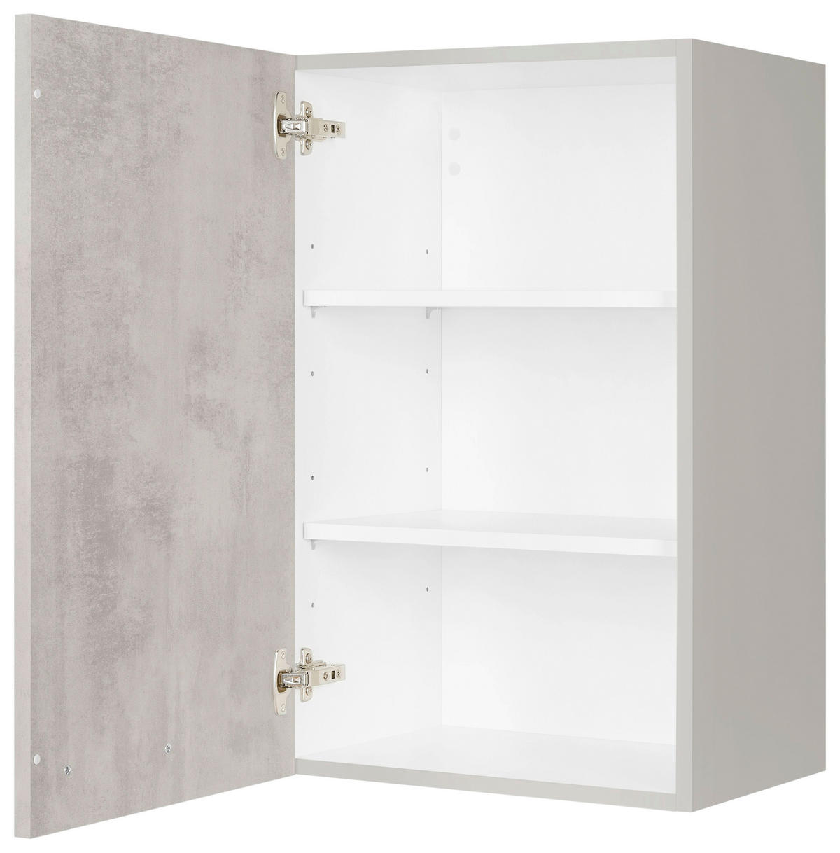 KÜCHENOBERSCHRANK 45/72/35 cm  in Hellgrau  - Edelstahlfarben/Hellgrau, MODERN, Holzwerkstoff (45/72/35cm) - Nobilia