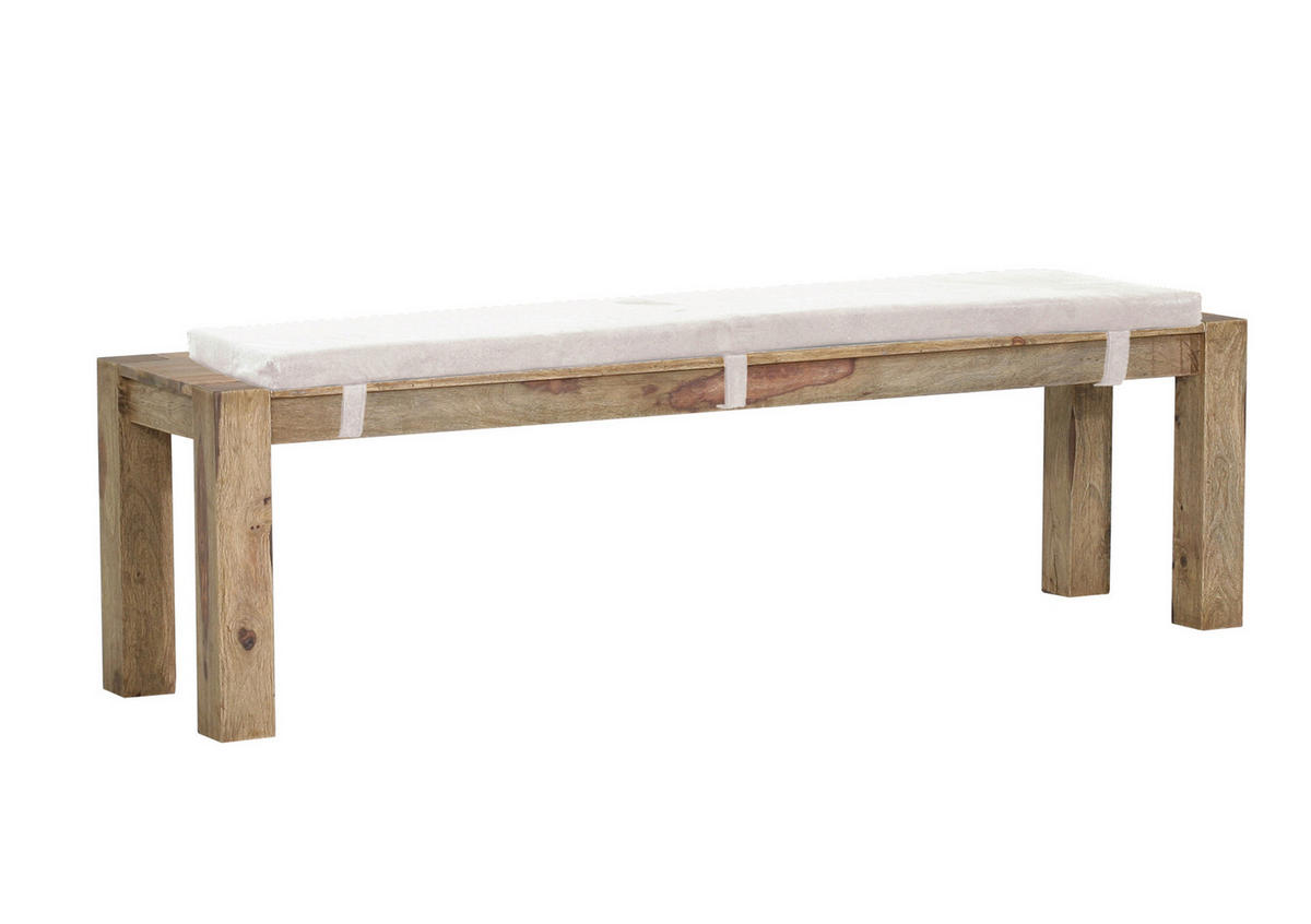 SEDACÍ LAVICE, sheesham, přírodní barvy - přírodní barvy, Lifestyle, dřevo (160/46/40cm) - Landscape