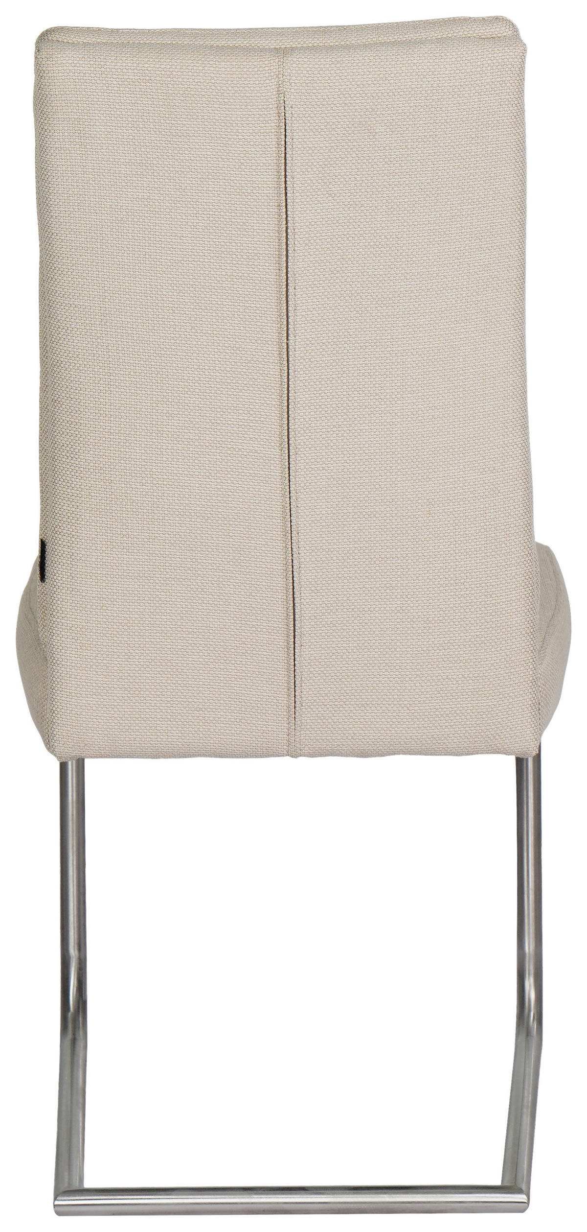 SCHWINGSTUHL   Mikrofaser  - Edelstahlfarben/Beige, Design, Textil/Metall (48/98/63cm) - Novel