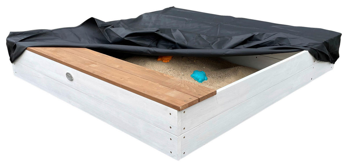 SANDKASTEN  - Braun/Weiß, KONVENTIONELL, Holz (117/18,7/119cm) - Ambia Garden