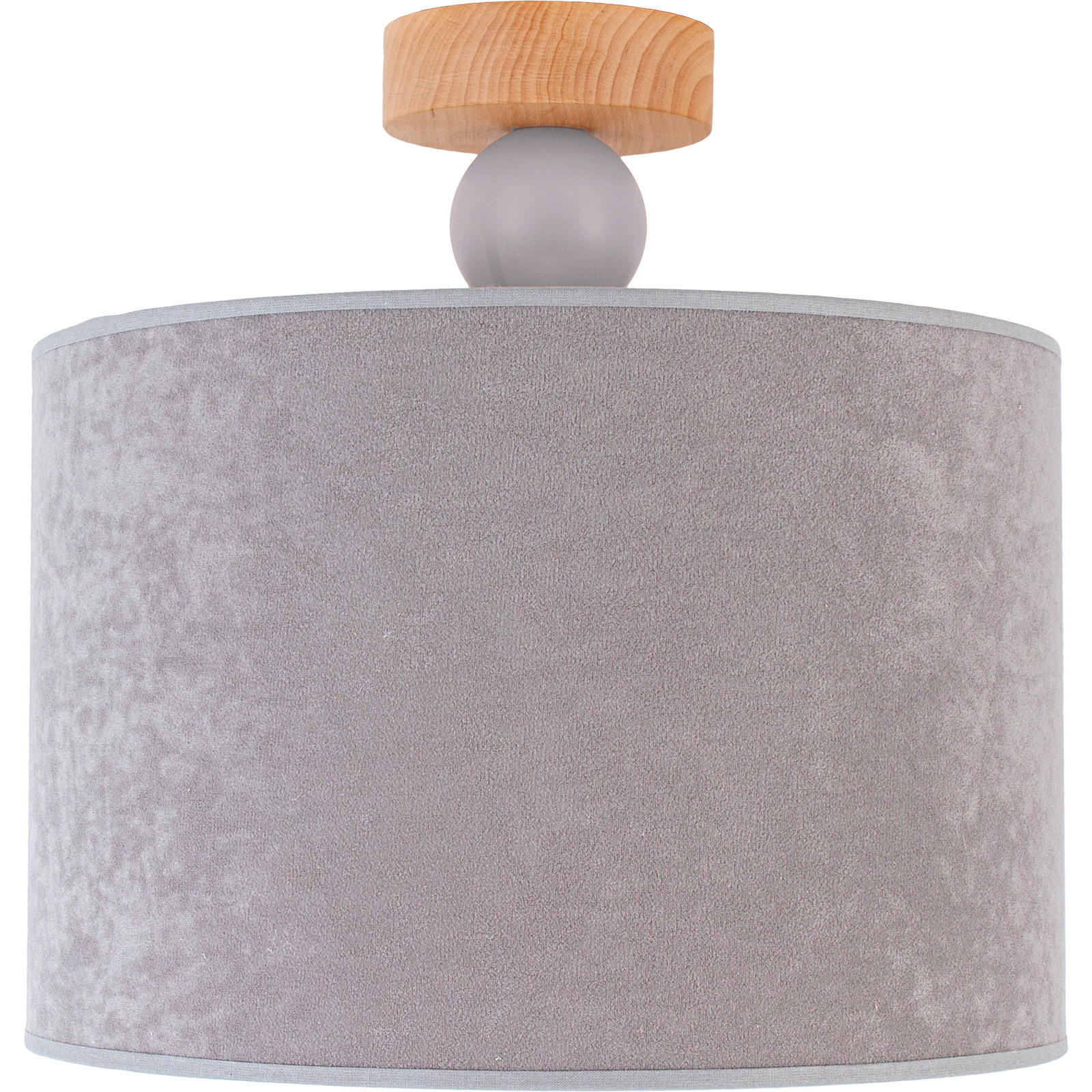 DECKENLEUCHTE  30/30 cm    - Grau, Basics, Holz (30/30cm)