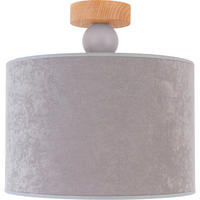 STROPNÉ SVIETIDLO, 30/30 cm  - sivá, Basics, drevo (30/30cm)