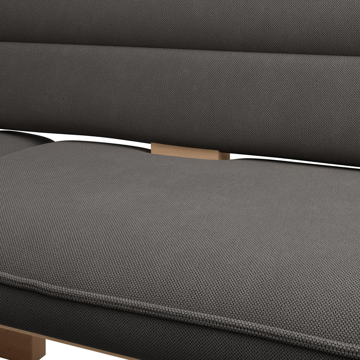 ECKBANK 170/232 cm Webstoff Anthrazit Eiche Sperrholz   - Eichefarben/Anthrazit, KONVENTIONELL, Holz/Textil (170/232cm) - Livetastic