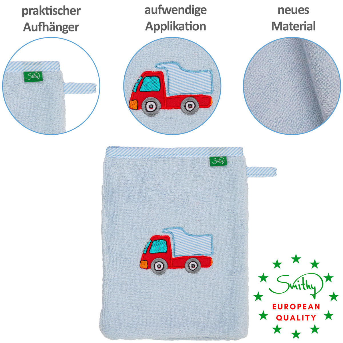 FROTTIERSET AUTO Hellblau  - Hellblau, Basics, Textil