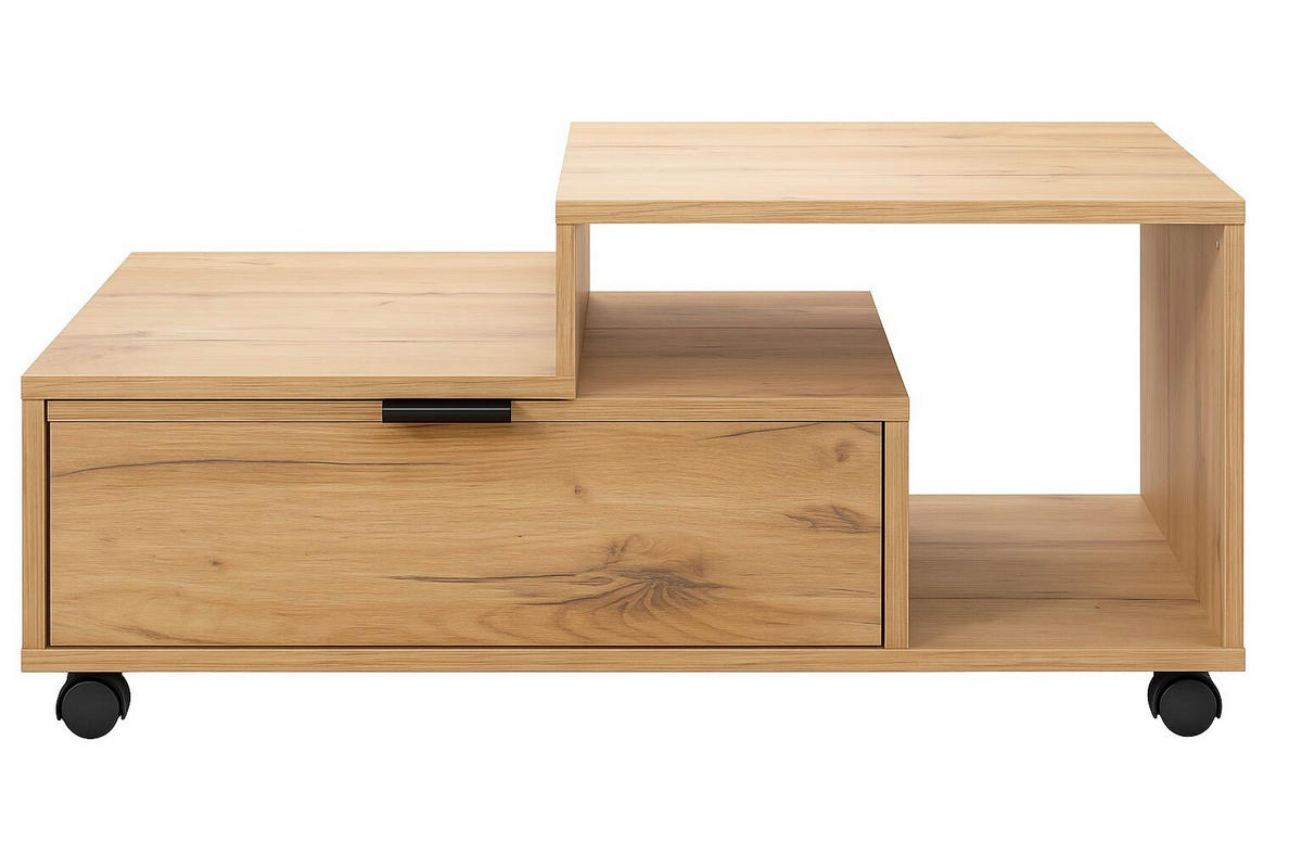 COUCHTISCH 90/50/40 cm rechteckig Eichefarben  - Eichefarben, Design, Holzwerkstoff/Kunststoff (90/50/40cm) - MID.YOU