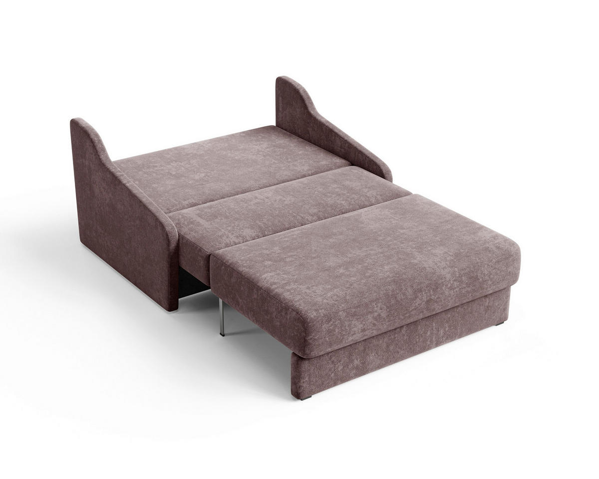 SCHLAFSOFA Bordeaux  - Bordeaux/Schwarz, Design, Kunststoff/Textil (136/86/113cm) - MID.YOU