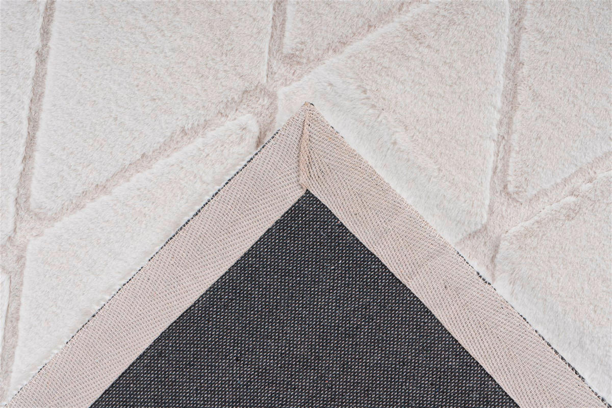 TEPPICH 160/230 cm Vivica 225 Weiß / Creme  - Creme/Weiß, KONVENTIONELL, Textil (160/230cm)