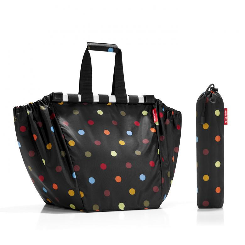 Reisenthel Einkaufstasche Easyshoppingbag dots Schwarz 32.5x38x51 cm