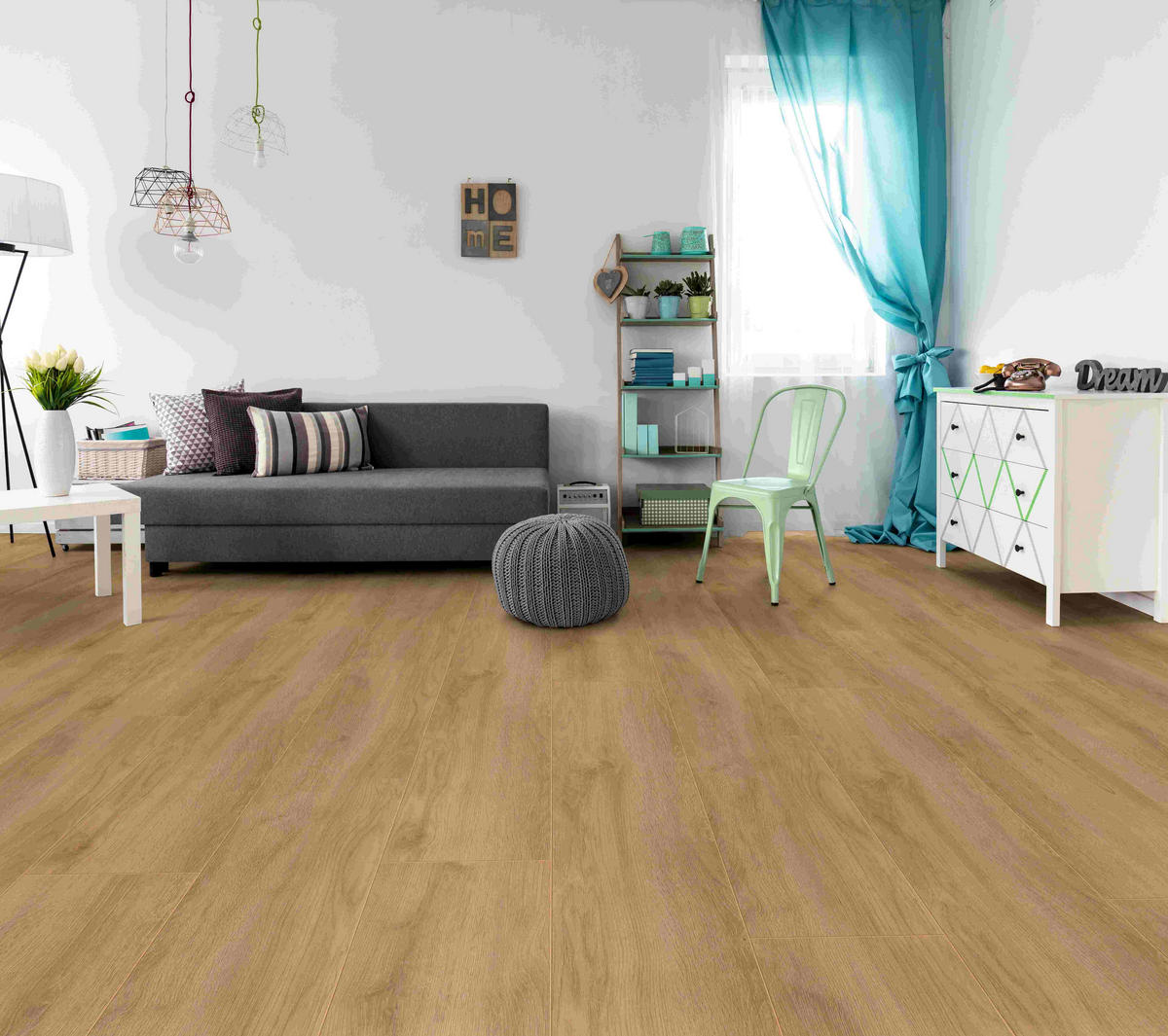 LAMINATBODEN Eiche Montafon Venda Atlas  per  m² - Eichefarben, KONVENTIONELL, Holzwerkstoff (138/24,4/0,8cm) - Venda
