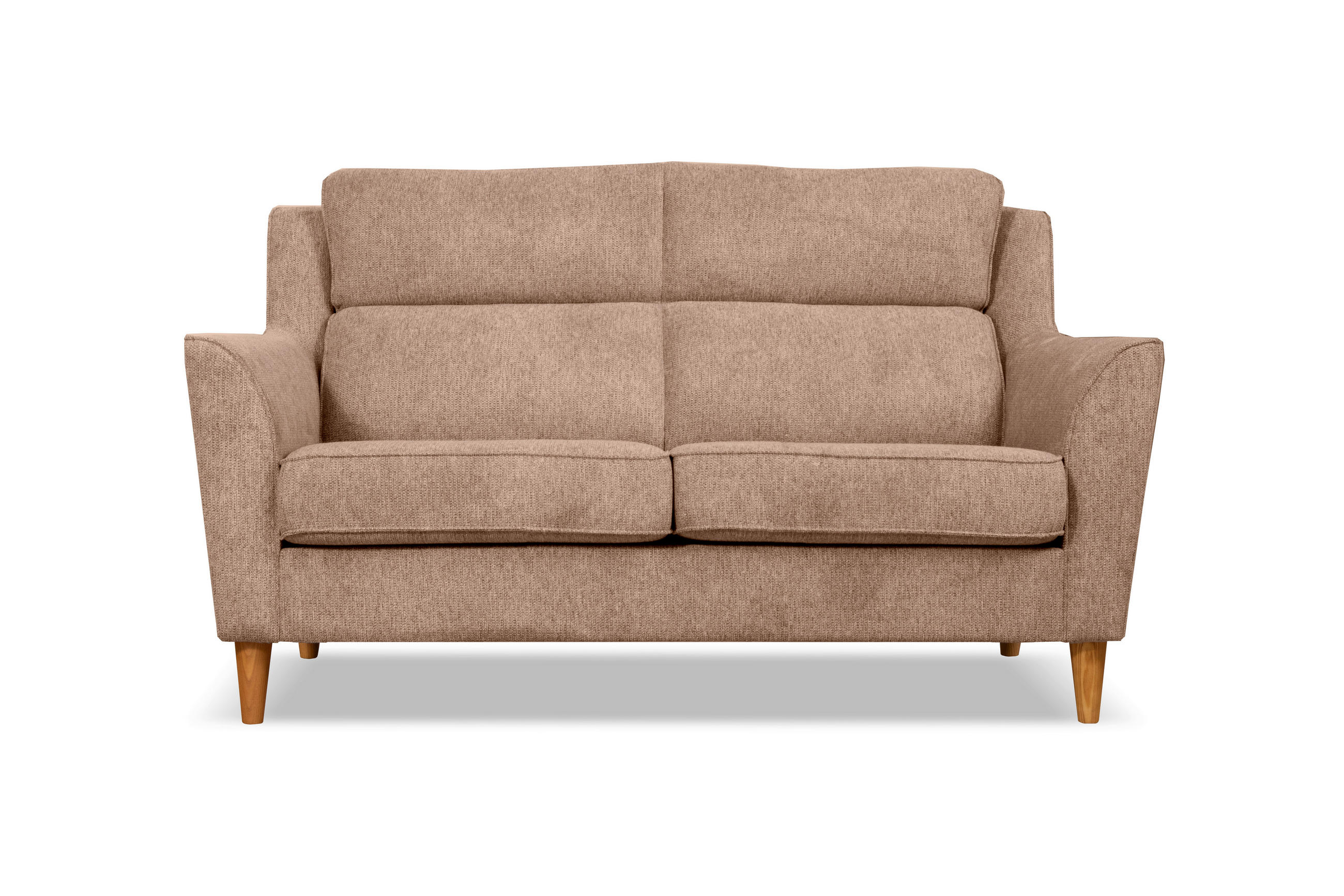 2-SITZER-SOFA NORDIC Hellbraun  - Hellbraun, Design, Textil (144/96/88cm) - Livetastic