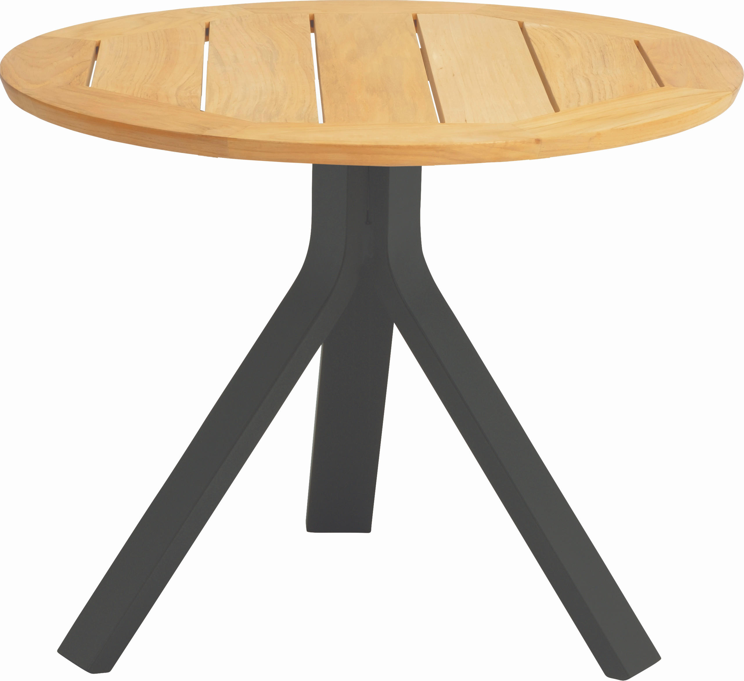 BEISTELLTISCH in Holz, Metall 60/60/48 cm  - Schwarz/Teakfarben, LIFESTYLE, Holz/Metall (60/60/48cm) - Stern