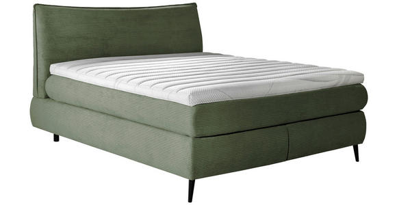 BOXSPRINGBETT 180/200 cm in Grün - Schwarz/Grün, Trend, Holz/Textil (180/200cm) - Esposa