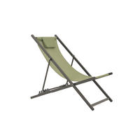 STRANDLIEGE 95/90/61 cm  - Hellgrün, Basics, Metall (95/90/61cm)