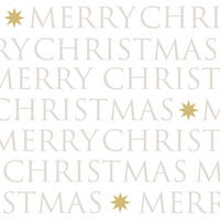 SERVIETTE  33/33 cm  12 Stück  - Goldfarben/Weiß, Basics, Papier (33/33cm)