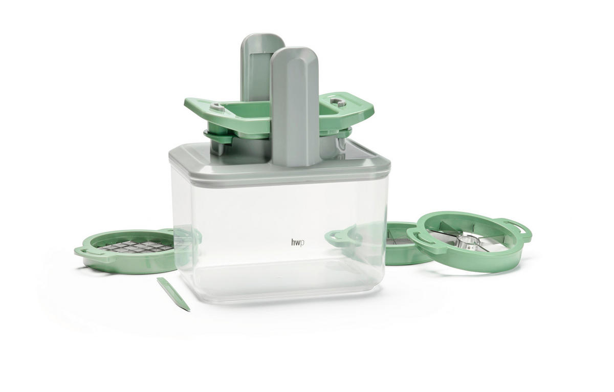 Tocător Universal - verde deschis/transparent, Basics, plastic/metal (19,9/14,9/23,2cm) - Homeware Profession.
