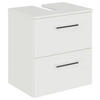 WASCHBECKENUNTERSCHRANK 45/49,8/33,3 cm  - Chromfarben/Weiß, KONVENTIONELL, Holzwerkstoff/Metall (45/49,8/33,3cm) - Sadena