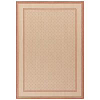 FLACHWEBETEPPICH  Wohnzimmer 60/110 cm Terracotta  - Terracotta, Basics, Textil (60/110cm) - Novel