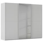 SCHWEBETÜRENSCHRANK  in Grau  - Grau, KONVENTIONELL, Glas/Holzwerkstoff (242/223/68cm) - Novel