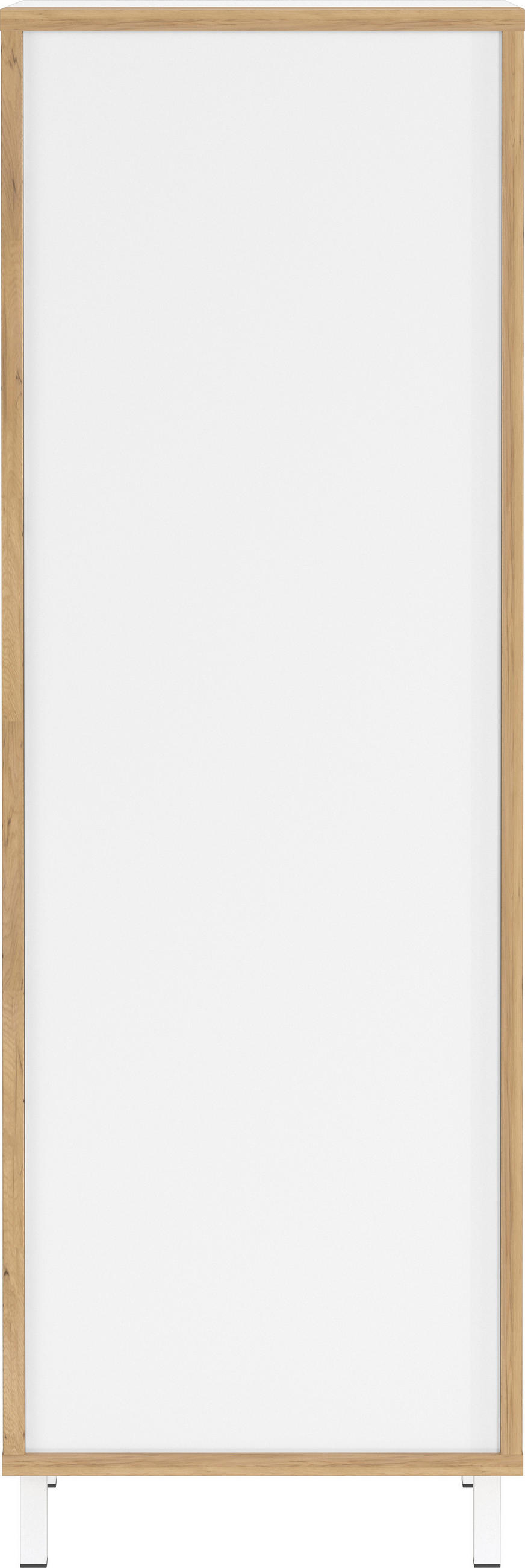 MIDISCHRANK 39/120/35 cm  - Eichefarben/Weiß, MODERN, Holzwerkstoff/Metall (39/120/35cm) - Germania