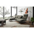 ECKSOFA in Flachgewebe Grün  176-217/259-307 cm  - Schwarz/Grün, Design, Textil/Metall (176-217/259-307cm) - Dieter Knoll