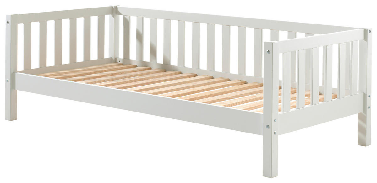 KINDER-/JUNIORBETT 90/200 cm  in Weiß  - Weiß, MODERN, Holz/Holzwerkstoff (90/200cm) - MID.YOU