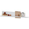 WANDBOARD  143/20/25 cm  - Eichefarben/Weiß, Design, Holzwerkstoff (143/20/25cm) - Stylife