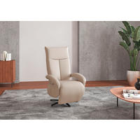 SESSEL in Flachgewebe Creme  - Creme/Schwarz, Konventionell, Textil/Metall (74/112/82cm) - Sit & More