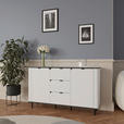 SIDEBOARD  in 136,8/82/35,2 cm  - Schwarz/Weiß, MODERN, Holzwerkstoff/Kunststoff (136,8/82/35,2cm) - Carryhome