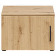 AUFSATZSCHRANK 50/35/40 cm  - Schwarz/Eiche Artisan, MODERN, Holzwerkstoff/Kunststoff (50/35/40cm) - Carryhome