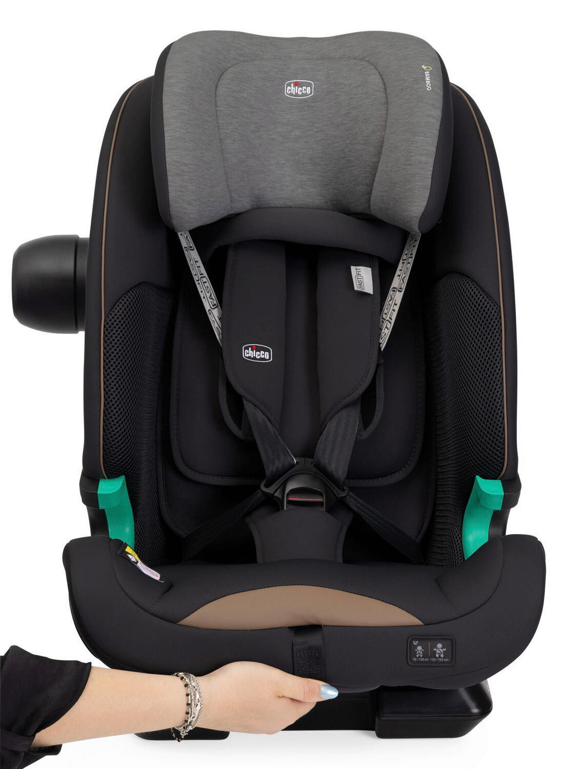 KINDERAUTOSITZ Seat & Go I-Size  - Dunkelgrau/Schwarz, Basics, Textil (44/62/44cm) - Chicco