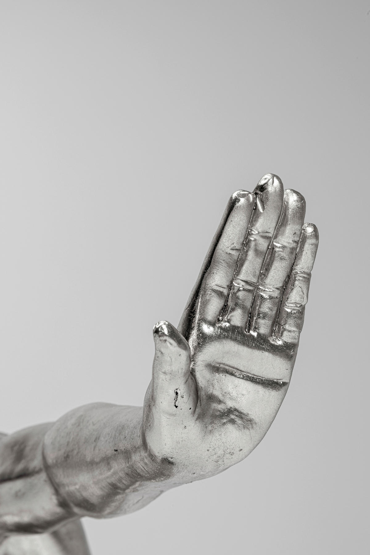 SKULPTUR - Silberfarben/Schwarz, Design, Kunststoff (100/64/31cm) - Kare-Design