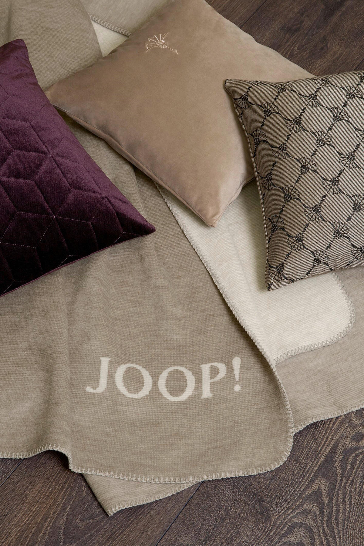 PREVLEKA BLAZINE 40/40 cm  - mocha rjava/bež, Design, tekstil (40/40cm) - Joop!