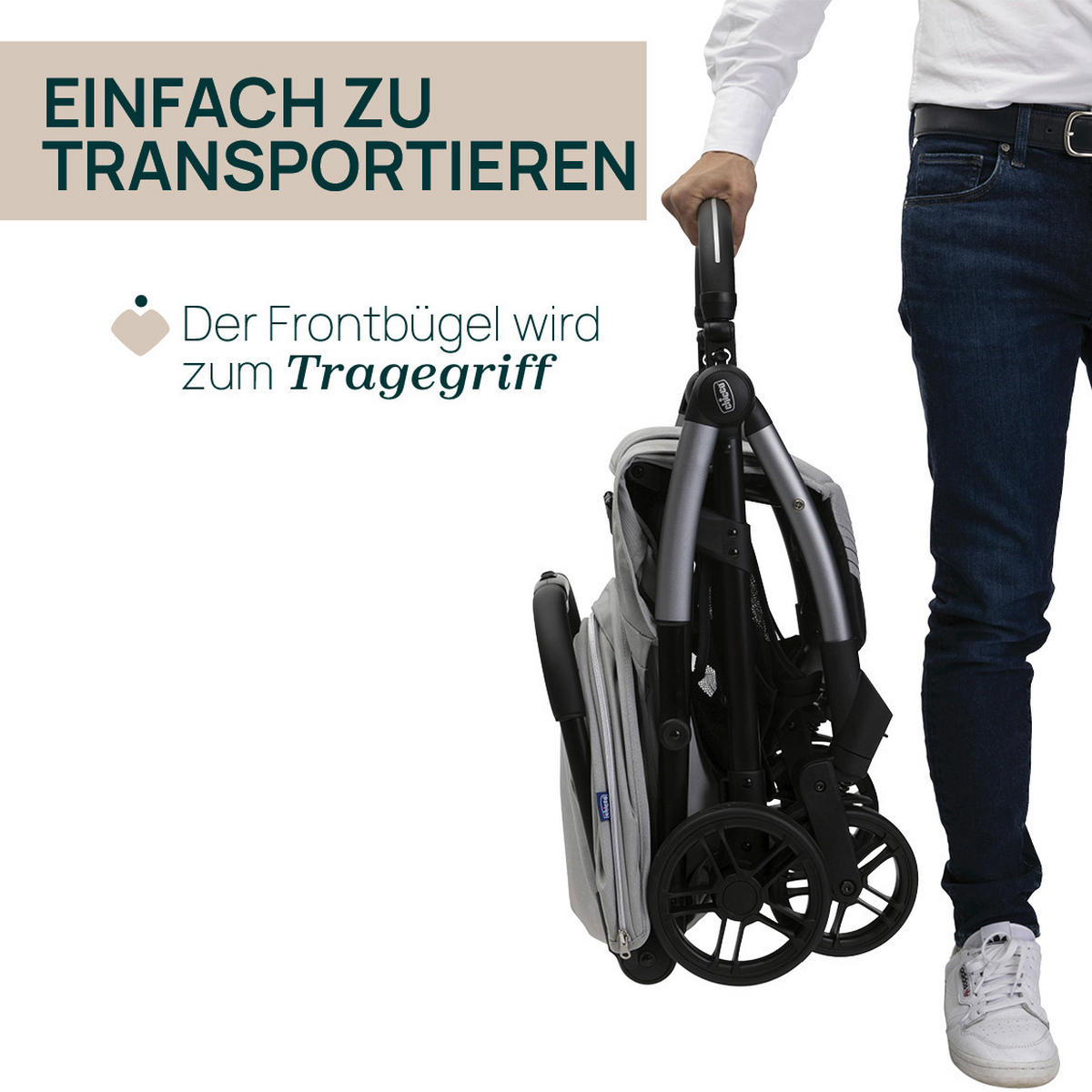 BUGGY GOODY XPLUS  - Hellgrau, Basics, Textil/Metall (47/86/106cm) - Chicco