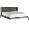 POLSTERBETT 180/200 cm  in Dunkelgrau  - Dunkelgrau/Schwarz, Modern, Textil/Metall (180/200cm) - Livetastic