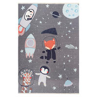 FLACHWEBETEPPICH 115/170 cm Grau rechteckig  - Grau, Basics, Textil (115/170cm) - Kayoom