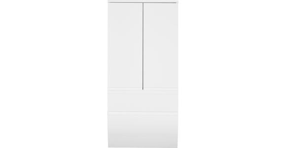 MIDISCHRANK 60/126,8/38 cm - Weiß, Basics, Glas/Holzwerkstoff (60/126,8/38cm) - Dieter Knoll