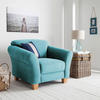 SESSEL in Flachgewebe Petrol  - Petrol/Naturfarben, Konventionell, Holz/Textil (101/84/89cm) - Sit & More
