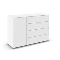 KOMMODE 120/81/42 cm  in Weiss  - Weiss, Design, Holzwerkstoff/Metall (120/81/42cm) - Carryhome