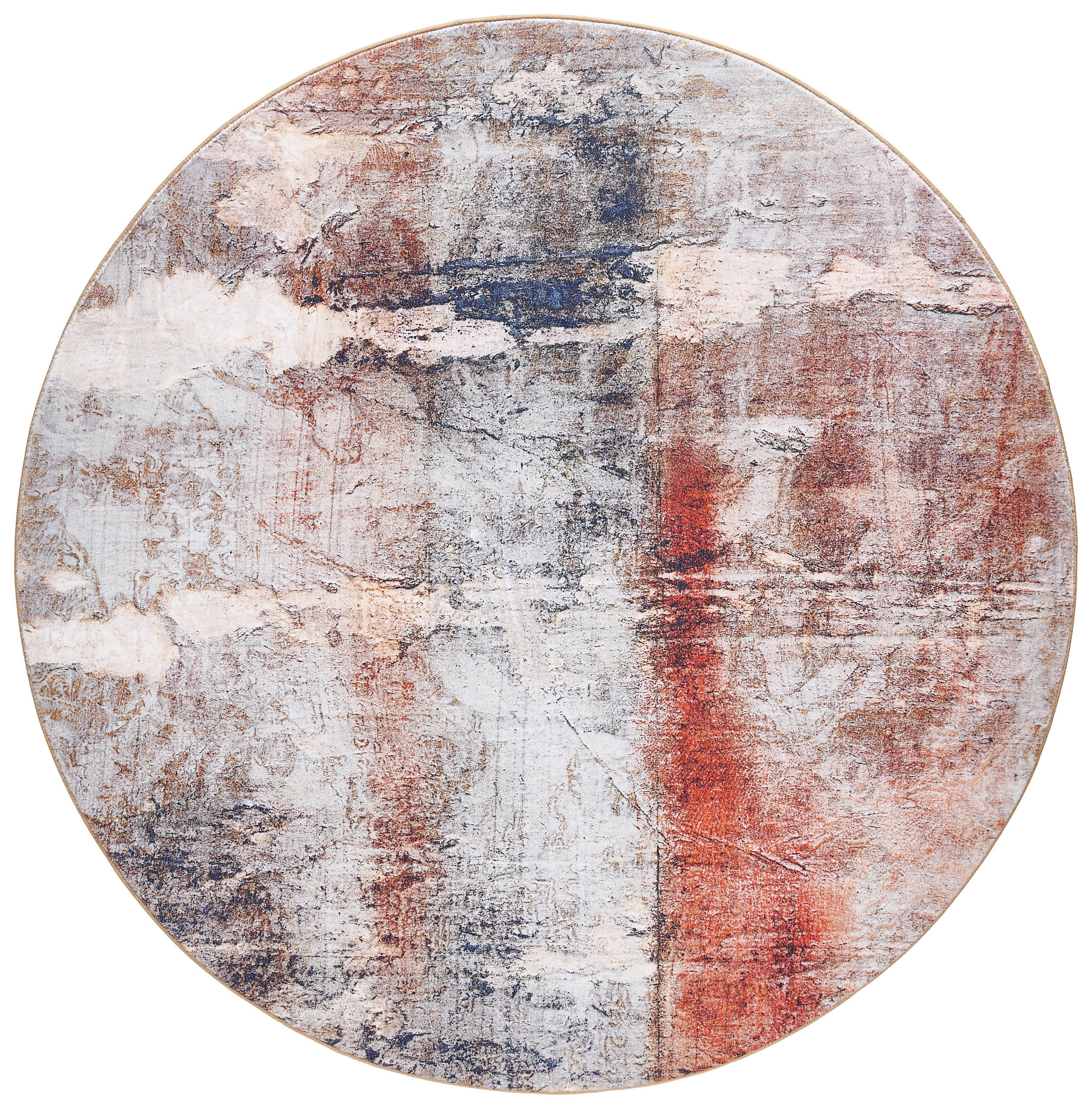 WEBTEPPICH 160 cm Grau, Multicolor rund  - Multicolor/Grau, Design, Textil (160cm) - Novel