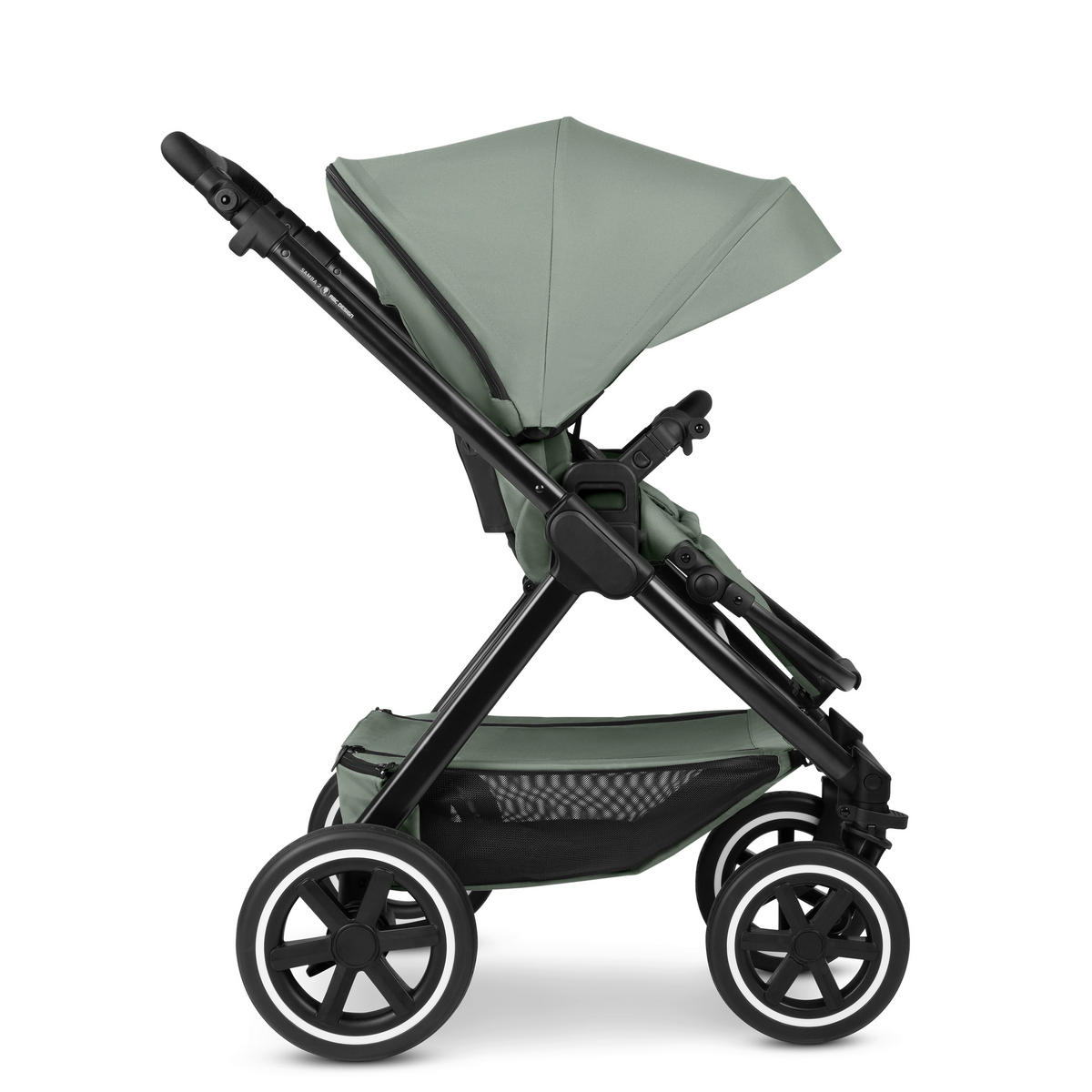 KINDERWAGEN  Samba 2  Pine  - Pastellgrün/Schwarz, Basics, Textil/Metall (60/108/88cm) - ABC Design