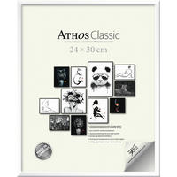 BILDERRAHMEN - Weiß Hochglanz, Basics, Papier/Holzwerkstoff (24/30/1,8cm)