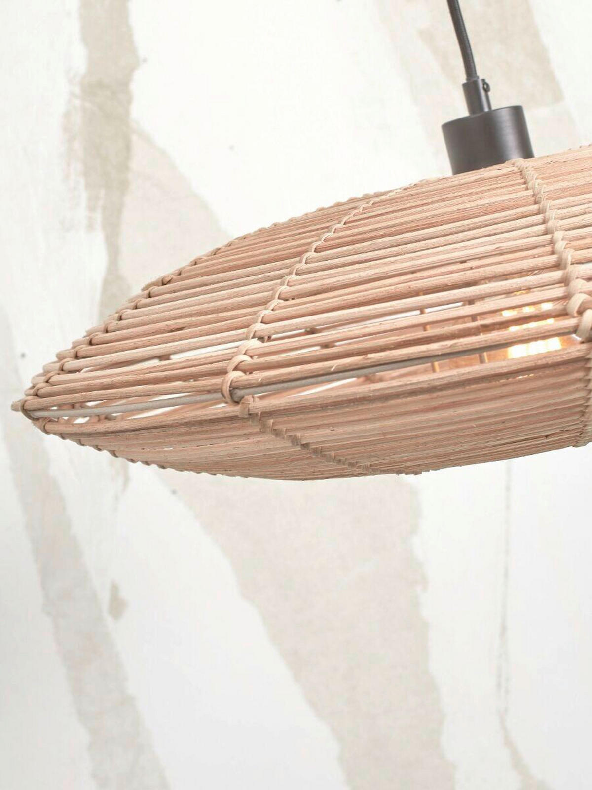 STOJACÍ LAMPA, 55/78/176 cm - bílá/přírodní barvy, Trend (55/78/176cm) - Good & Mojo