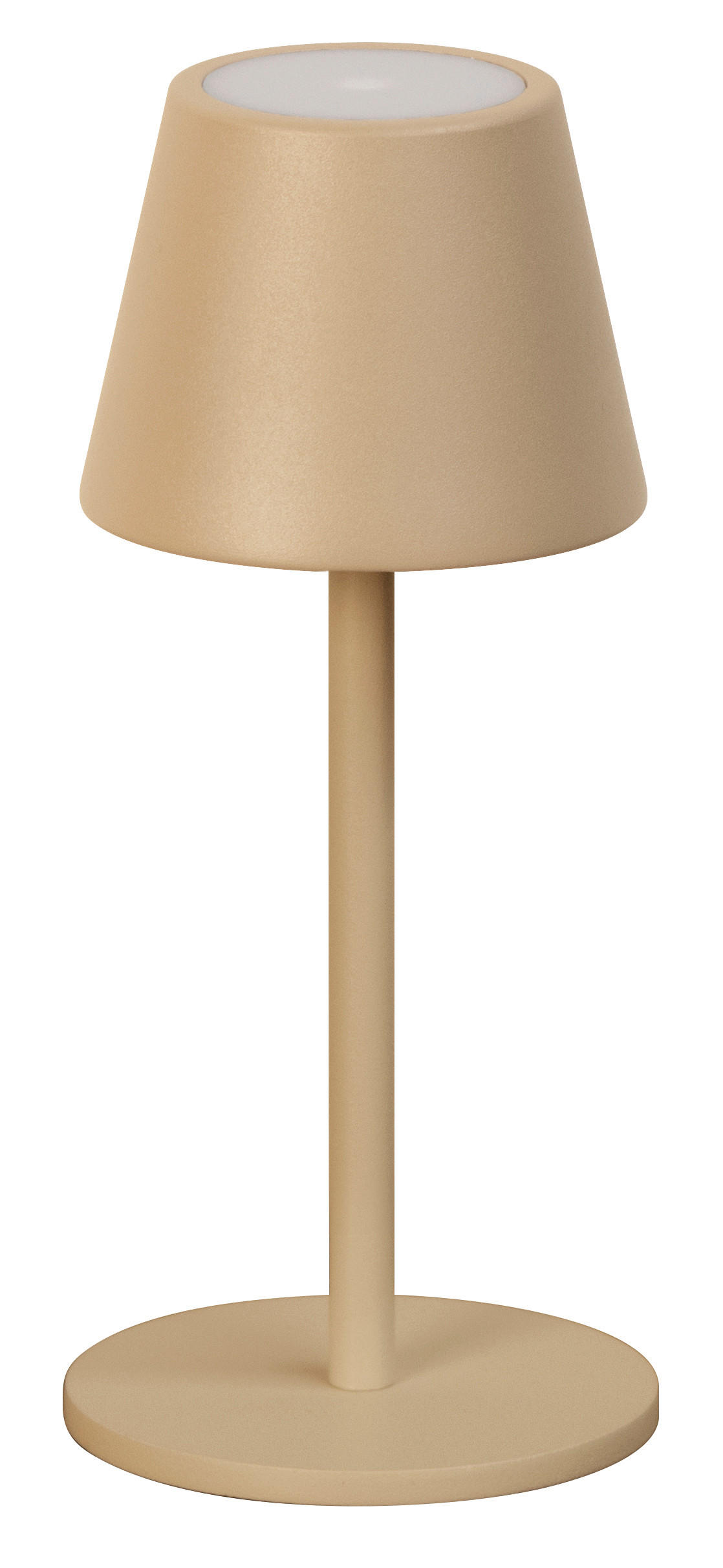 AKKU-TISCHLEUCHTE Salerno 8,5/20 cm  - Sandfarben/Rostfarben, Design, Metall (8,5/20cm)