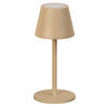 AKKU-TISCHLEUCHTE Salerno 8,5/20 cm  - Sandfarben/Rostfarben, Design, Metall (8,5/20cm)